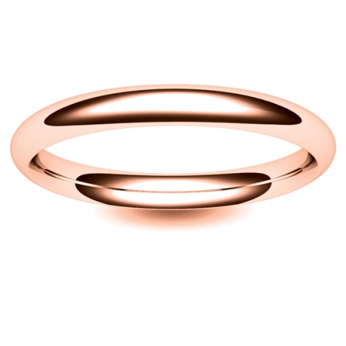 Court Light -  2.5mm (TCSL2.5-R) Rose Gold Wedding Ring Ladies